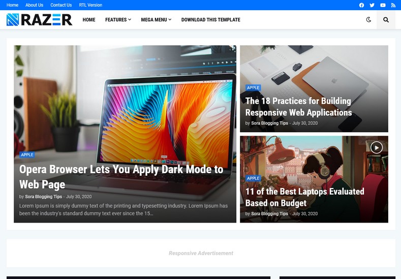 Razer Blogger Template-computer-means